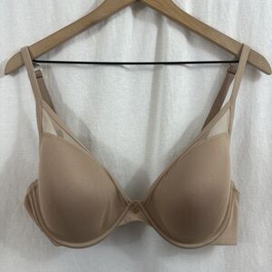 Thirdlove 24/7 Classic Uplift Taupe Plunge Bra Womens Size 38D Underwire